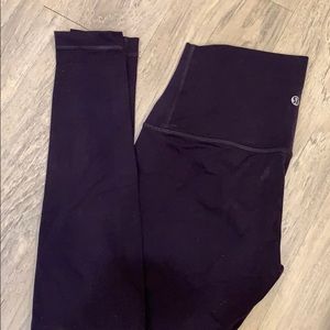 Deep purple lululemon wunder under pants - 6